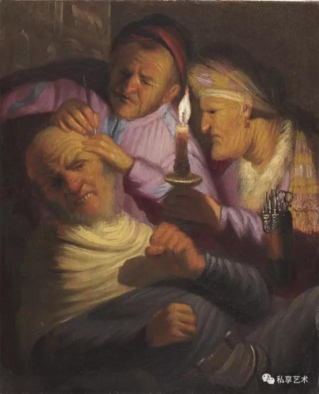 《结石手术(触觉的寓言)》伦勃朗·范·莱因（荷兰，1606–1669）.JPEG
